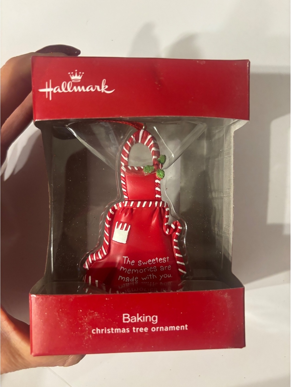 Hallmark Baking Apron Christmas Ornament Sweetest Memories Baker Gift NIB